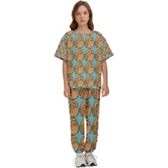 Owl Dreamcatcher Kids  T-shirt And Pants Sports Set by Grandong