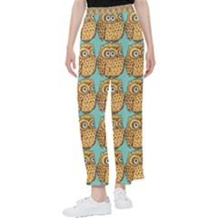 Owl-stars-pattern-background Women s Pants  by Grandong