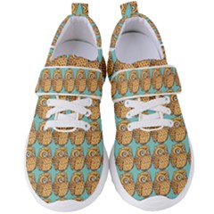 Seamless Cute Colourfull Owl Kids Pattern Women s Velcro Strap Shoes by Grandong