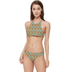 Owl-stars-pattern-background Banded Triangle Bikini Set by Grandong