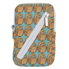 Owl-pattern-background Belt Pouch Bag (large) by Grandong