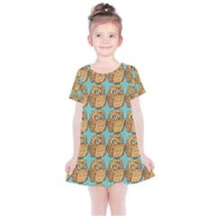 Owl Bird Kids  Simple Cotton Dress by Grandong