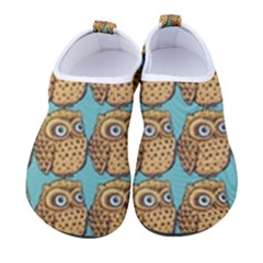 Seamless Cute Colourfull Owl Kids Pattern Men s Sock-style Water Shoes by Grandong