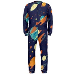 Space Galaxy Planet Universe Stars Night Fantasy Onepiece Jumpsuit (men) by Grandong