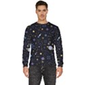 Starry Night  Space Constellations  Stars  Galaxy  Universe Graphic  Illustration Men s Fleece Sweatshirt View1