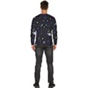 Starry Night  Space Constellations  Stars  Galaxy  Universe Graphic  Illustration Men s Fleece Sweatshirt View4