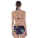 Space Galaxy Planet Universe Stars Night Fantasy Cut-Out One Piece Swimsuit View2