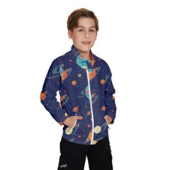 Space Galaxy Planet Universe Stars Night Fantasy Kids  Windbreaker