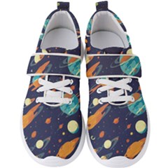 Space Galaxy Planet Universe Stars Night Fantasy Men s Velcro Strap Shoes by Grandong