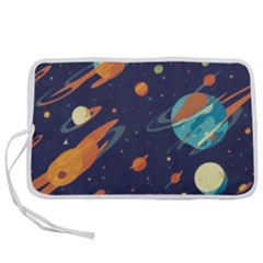 Space Galaxy Planet Universe Stars Night Fantasy Pen Storage Case (m)