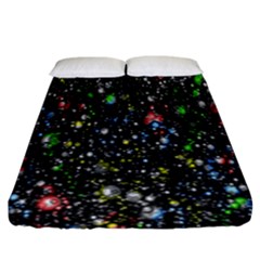 Illustration Universe Star Planet Fitted Sheet (king Size)