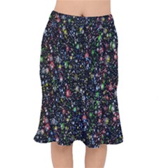 Illustration Universe Star Planet Short Mermaid Skirt by Grandong