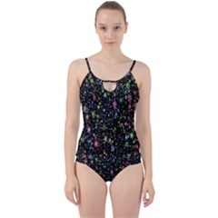 Illustration Universe Star Planet Cut Out Top Tankini Set