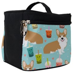 Welsh Corgi Boba Tea Bubble Cute Kawaii Dog Breed Make Up Travel Bag (big) by Grandong