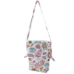 Set-kawaii-doodles -- Folding Shoulder Bag by Grandong