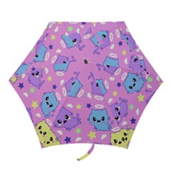 Seamless Pattern With Cute Kawaii Kittens Mini Folding Umbrellas by Grandong