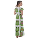 Kawaii-frog-rainy-season-japanese Flutter Sleeve Maxi Dress View2