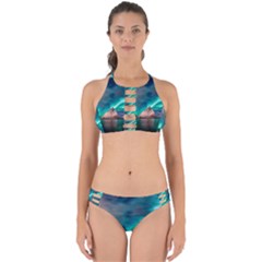 Amazing Aurora Borealis Colors Perfectly Cut Out Bikini Set by Grandong