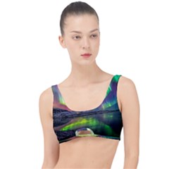 Aurora Borealis Polar Northern Lights Natural Phenomenon North Night Mountains The Little Details Bikini Top by Grandong