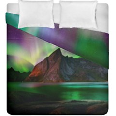 Aurora Borealis Nature Sky Light Duvet Cover Double Side (king Size) by Grandong