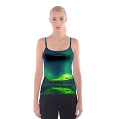 Iceland Aurora Borealis Spaghetti Strap Top by Grandong