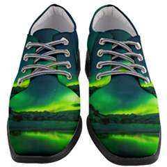 Iceland Aurora Borealis Women Heeled Oxford Shoes by Grandong