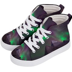 Aurora Northern Lights Phenomenon Atmosphere Sky Kids  Hi-Top Skate Sneakers