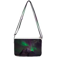 Fantasy Pyramid Mystic Space Aurora Double Gusset Crossbody Bag