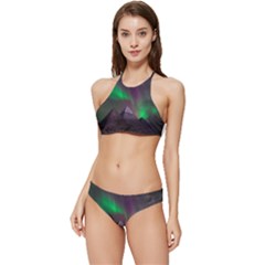 Fantasy Pyramid Mystic Space Aurora Banded Triangle Bikini Set by Grandong