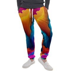 Colorful Fluid Art Abstract Modern Men s Jogger Sweatpants