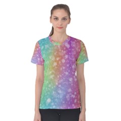 Rainbow Colors Spectrum Background Women s Cotton T-shirt