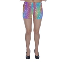 Rainbow Colors Spectrum Background Skinny Shorts