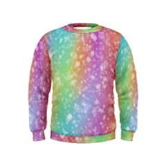 Rainbow Colors Spectrum Background Kids  Sweatshirt