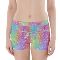 Rainbow Colors Spectrum Background Boyleg Bikini Wrap Bottoms by Ravend