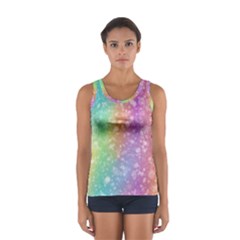 Rainbow Colors Spectrum Background Sport Tank Top  by Ravend
