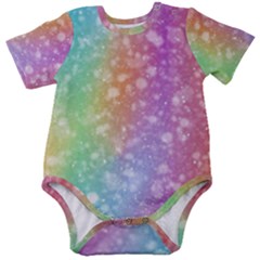Rainbow Colors Spectrum Background Baby Short Sleeve Bodysuit