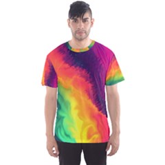 Rainbow Colorful Abstract Galaxy Men s Sport Mesh T-shirt