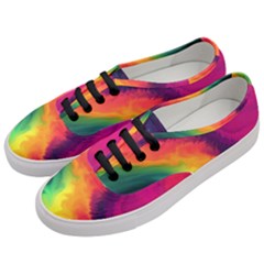 Rainbow Colorful Abstract Galaxy Women s Classic Low Top Sneakers