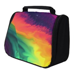Rainbow Colorful Abstract Galaxy Full Print Travel Pouch (small) by Ravend