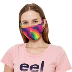 Rainbow Colorful Abstract Galaxy Crease Cloth Face Mask (adult)