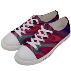Stars Shimmering Galaxy Ocean Men s Low Top Canvas Sneakers by Ravend