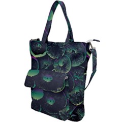 Psychedelic Mushrooms Background Shoulder Tote Bag