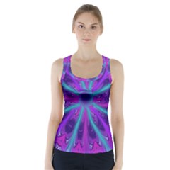 Wallpaper Tie Dye Pattern Racer Back Sports Top