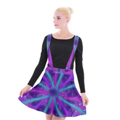 Wallpaper Tie Dye Pattern Suspender Skater Skirt by Ravend