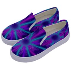 Wallpaper Tie Dye Pattern Kids  Canvas Slip Ons