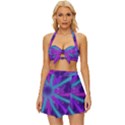 Wallpaper Tie Dye Pattern Vintage Style Bikini Top and Skirt Set  View1