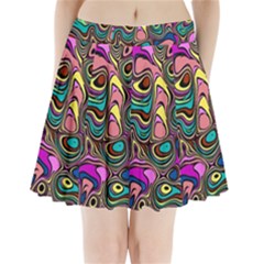 Bending Rotate Distort Waves Pleated Mini Skirt by Ravend