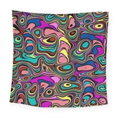 Bending Rotate Distort Waves Square Tapestry (large) by Ravend