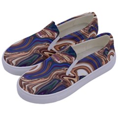 Pattern Psychedelic Hippie Abstract Kids  Canvas Slip Ons