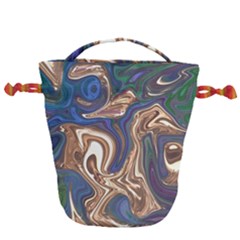Pattern Psychedelic Hippie Abstract Drawstring Bucket Bag